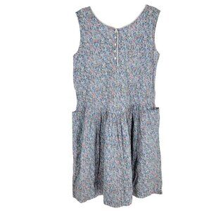 VTG Sleeveless Ditsy Floral Cottagecore Dress Medium Flower Power Prairie medium